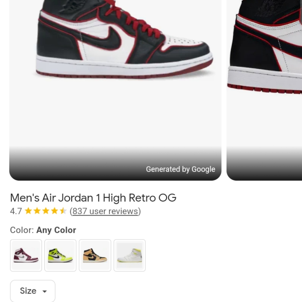 Men's high Air Jordan 1 Retro OG's " used